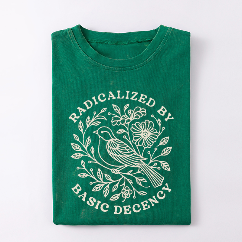 Radicalized by Basic Decency T-shirt-Magmoo