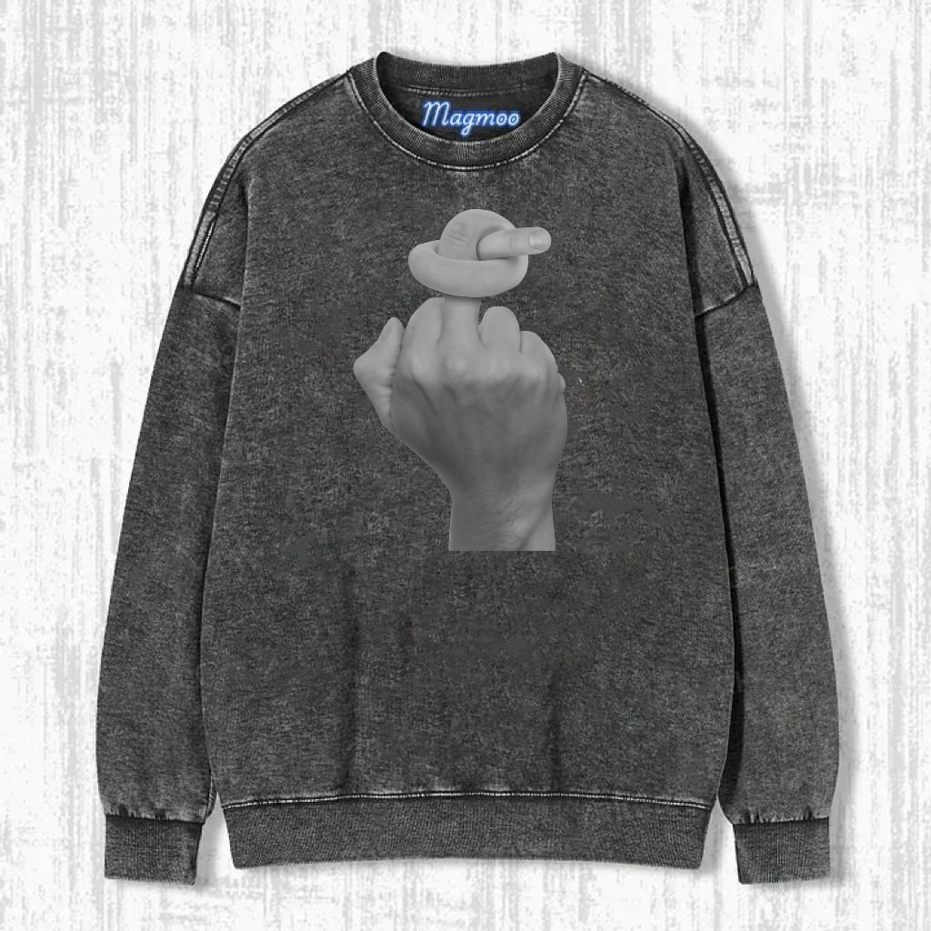 Knotted Middle Finger T-shirt