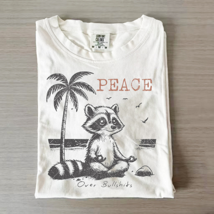 Funny Peace Over Bullshits T-shirt-Magmoo