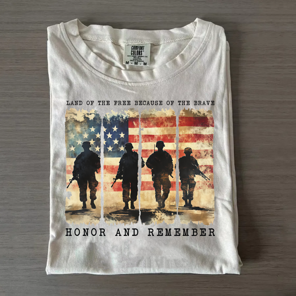 Land Of The Brave Memorial Day T-shirt