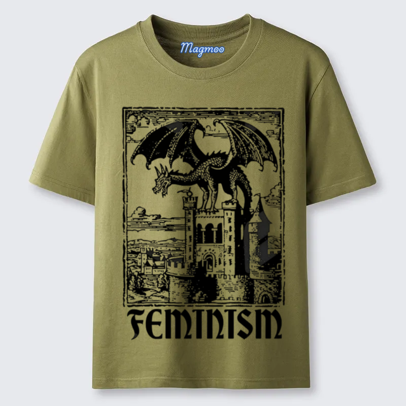 Magmoo 90s Feminism Dragon T-shirt