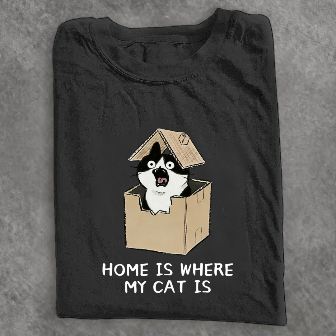Magmoo Cat Box Home Funny Meme T-shirt