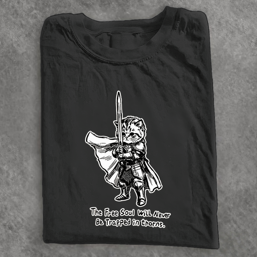 Magmoo Free Soul Warrior Cat T-shirt