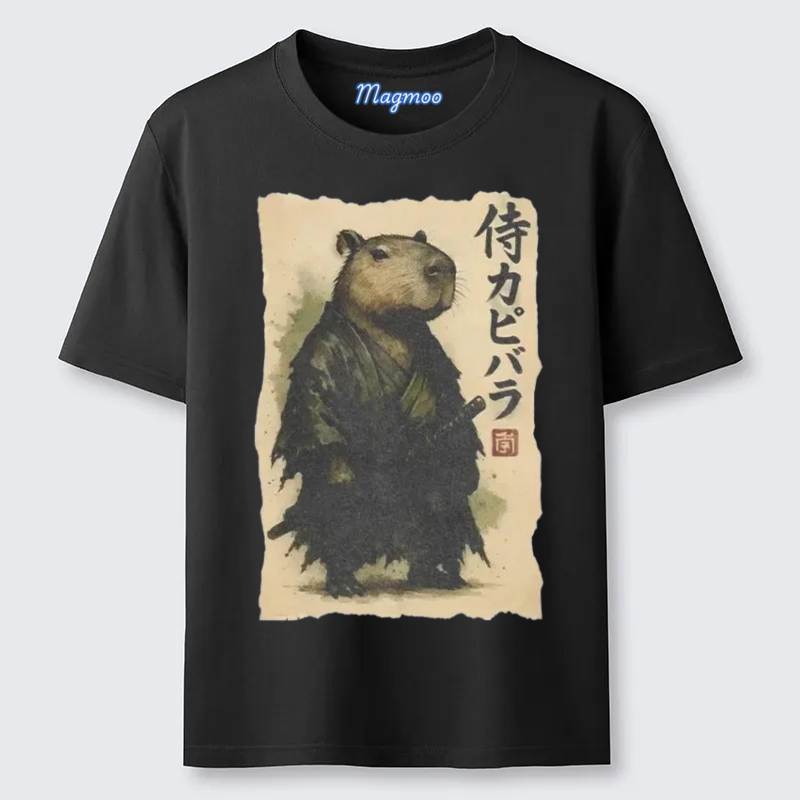 Magmoo Capybara Samurai T-shirt