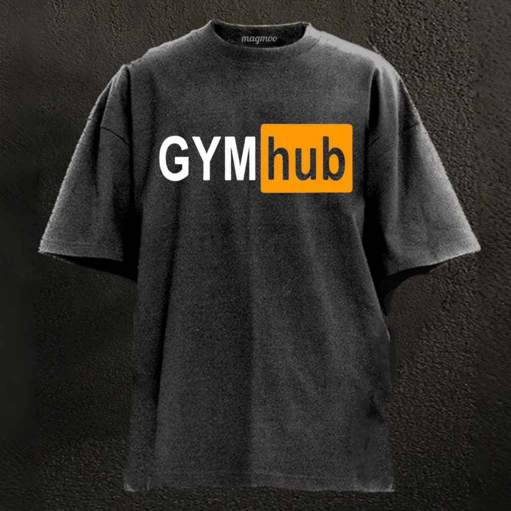 Magmoo Gym Hub Washed Gym Shirt