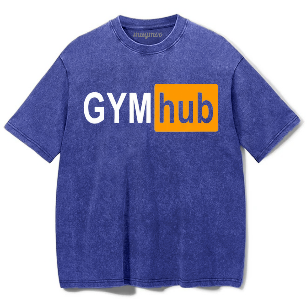 Magmoo Gym Hub Washed Gym Shirt