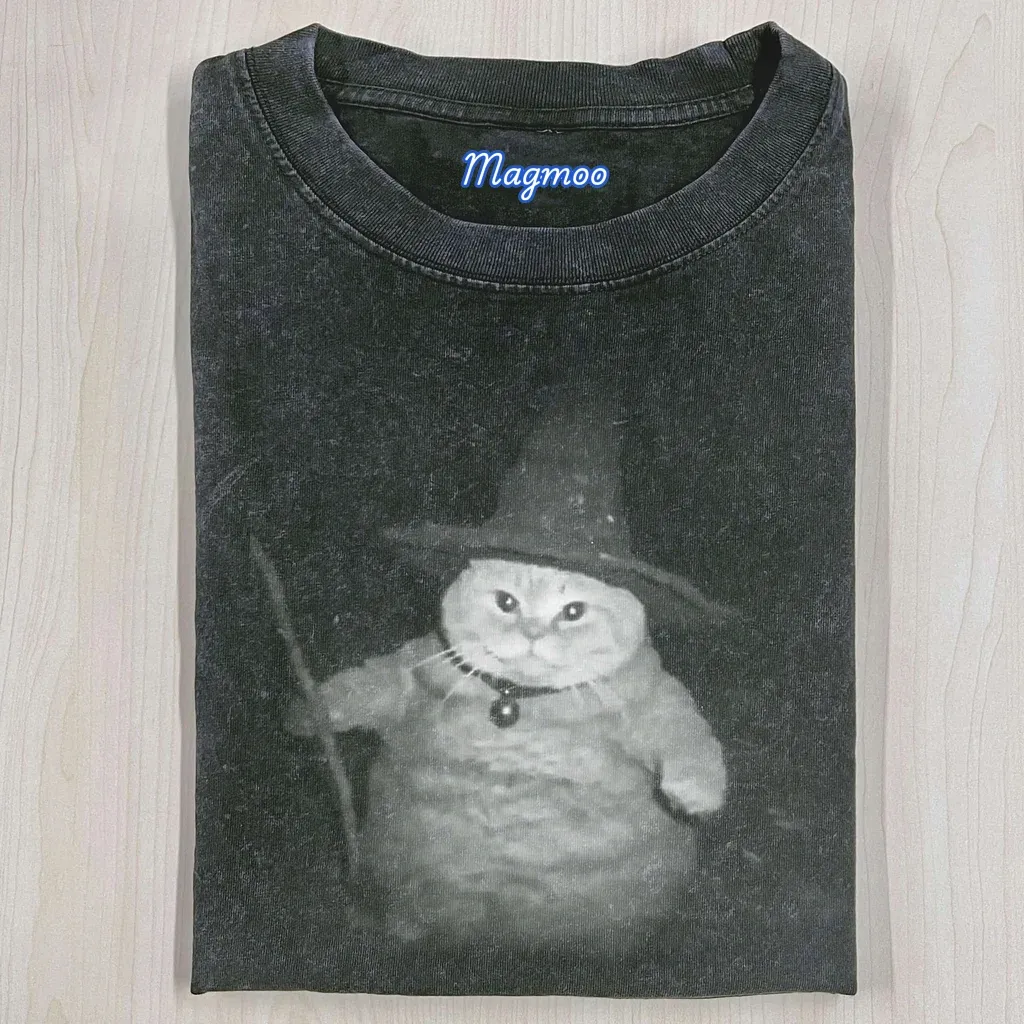 WIZARD CAT SHIRT-Magmoo