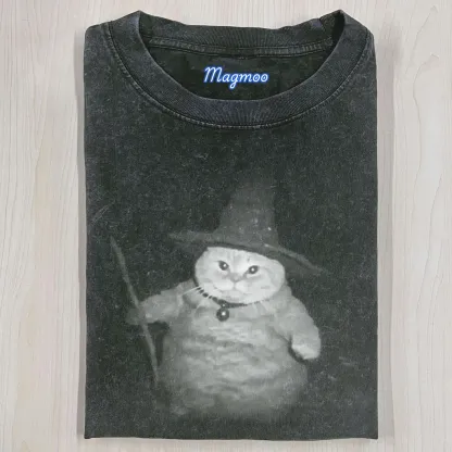 WIZARD CAT SHIRT-Magmoo