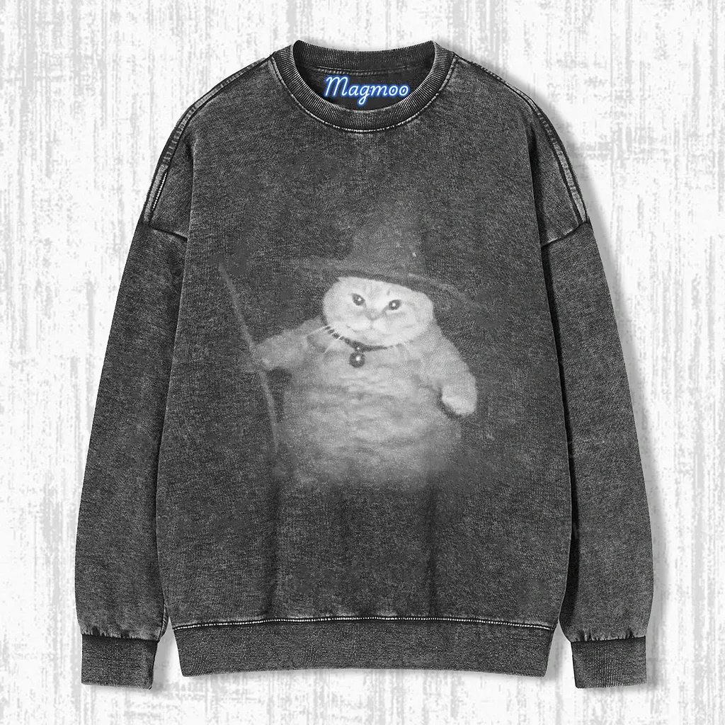 WIZARD CAT SHIRT-Magmoo