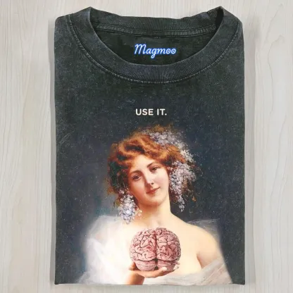 USE YOUR BRAIN T-SHIRT-Magmoo