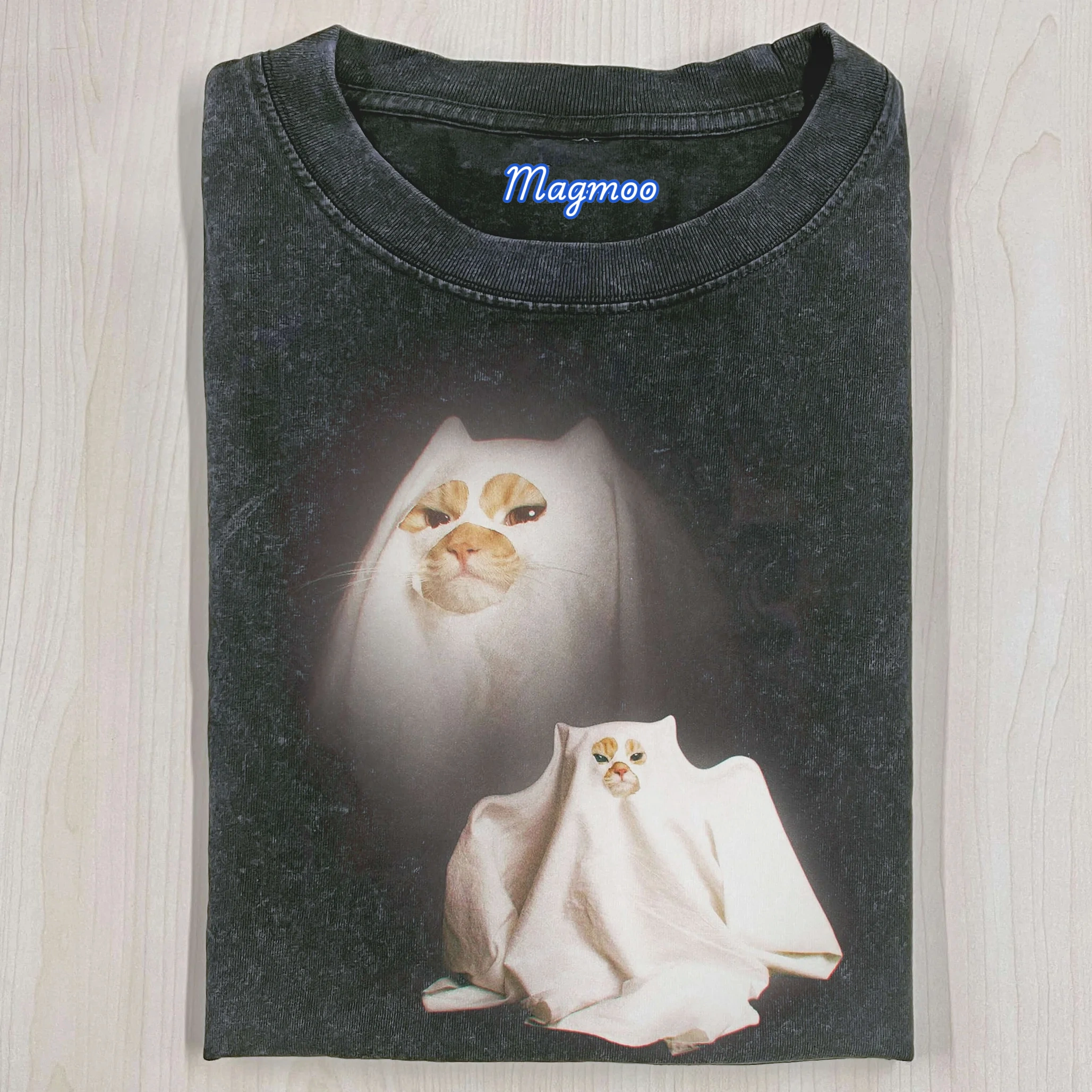 GHOST KITTEN T-SHIRT-Magmoo