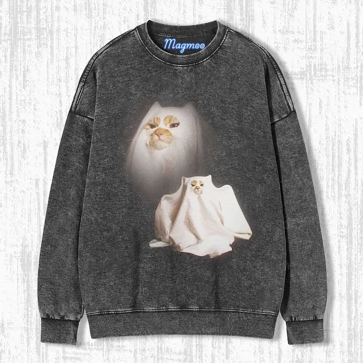 GHOST KITTEN T-SHIRT-Magmoo