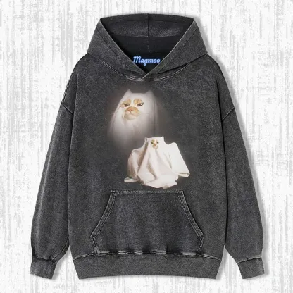 GHOST KITTEN T-SHIRT-Magmoo