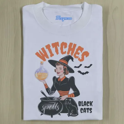 WITCHES SPELLS HALLOWEEN TEE-Magmoo