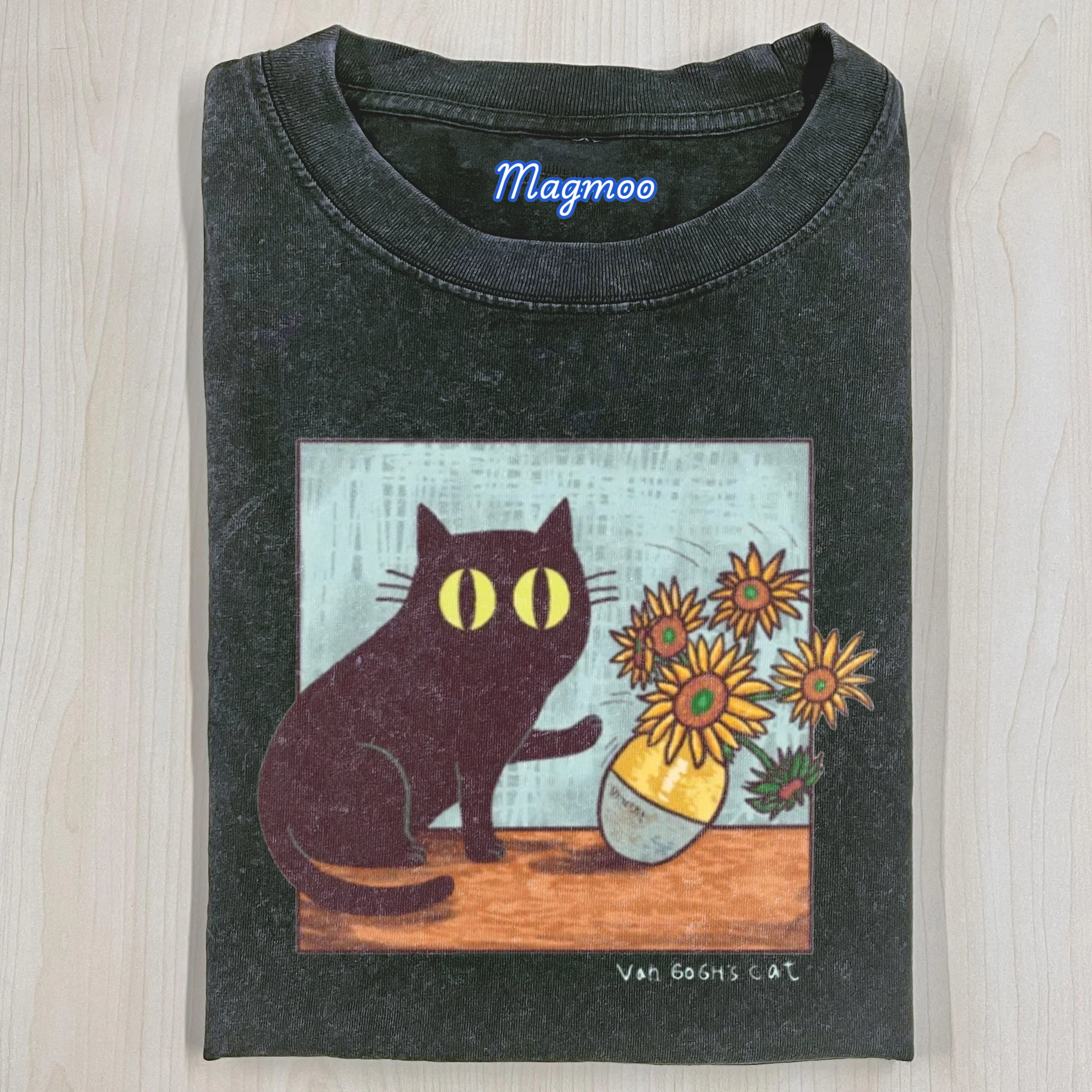 VAN GOGH'S CAT T-SHIRT-Magmoo