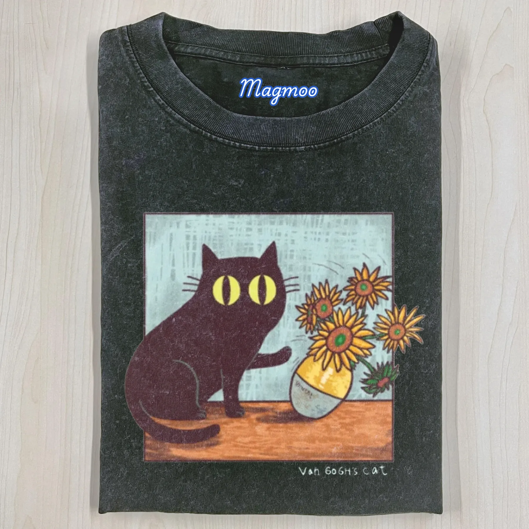 VAN GOGH'S CAT T-SHIRT-Magmoo