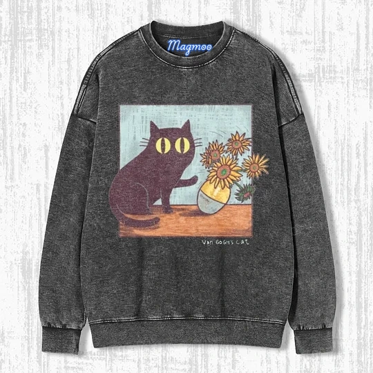 VAN GOGH'S CAT T-SHIRT-Magmoo