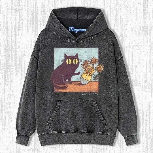 VAN GOGH'S CAT T-SHIRT-Magmoo