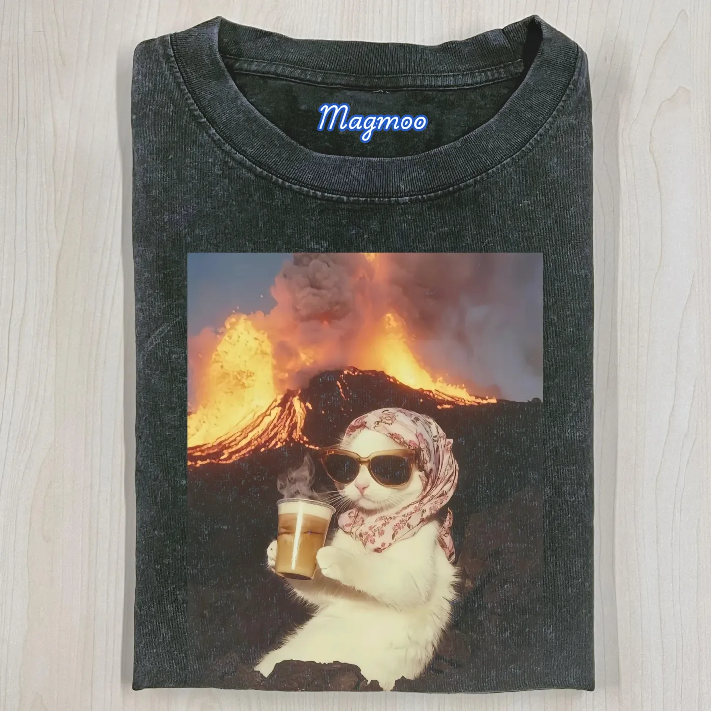 CALM AND COLLECTED CAT T-SHIRT-Magmoo