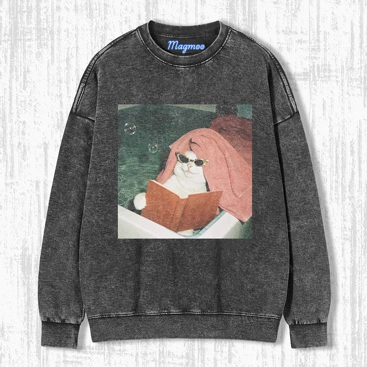 THE CAT WHO STUDIED HARD T-SHIRT-Magmoo