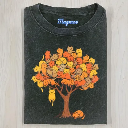 CAT TREE T-SHIRT-Magmoo