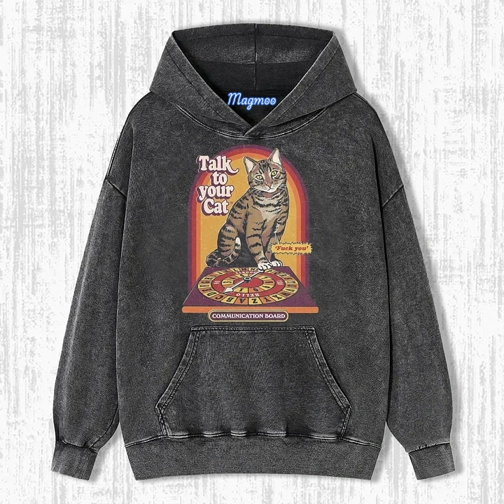 TALK TO YOUR CAT T-SHIRT-Magmoo