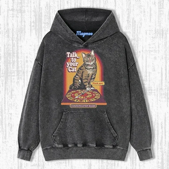 TALK TO YOUR CAT T-SHIRT-Magmoo