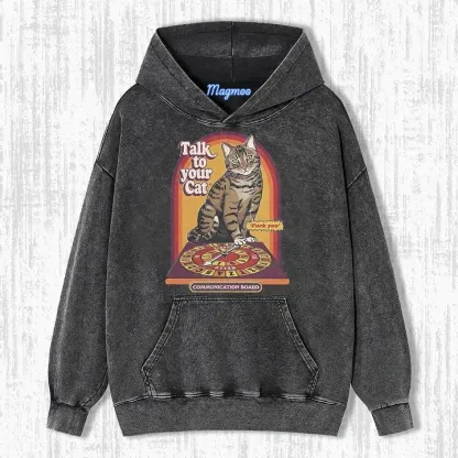 TALK TO YOUR CAT T-SHIRT-Magmoo