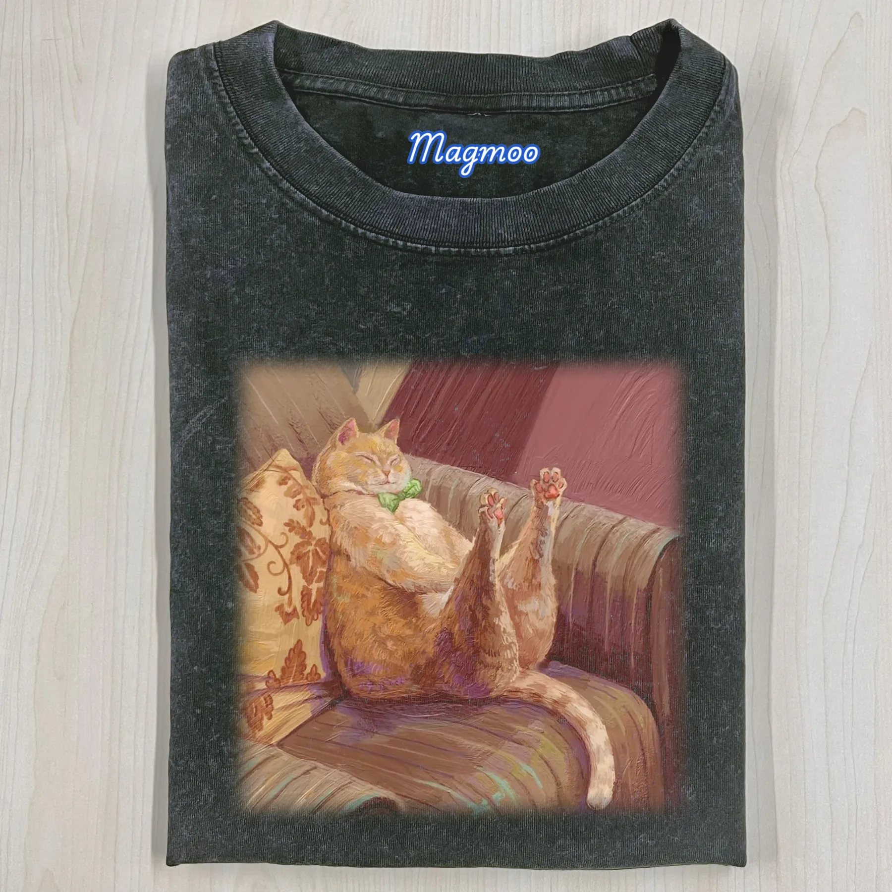 HANDSOME FAT CAT T-SHIRT-Magmoo