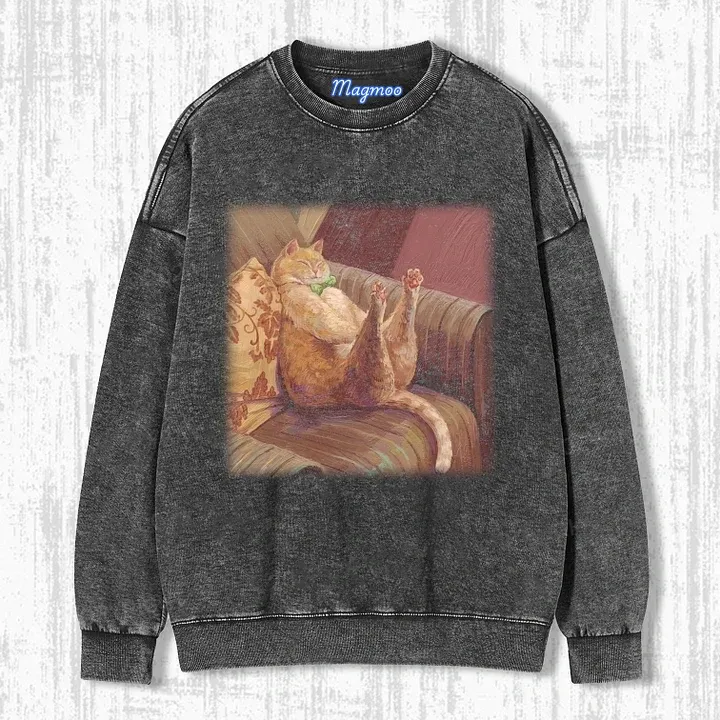 HANDSOME FAT CAT T-SHIRT-Magmoo
