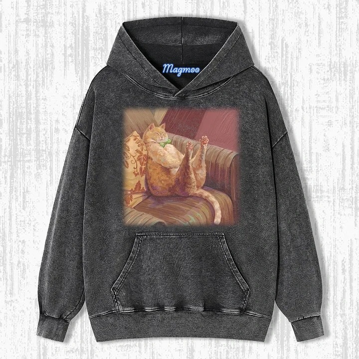 HANDSOME FAT CAT T-SHIRT-Magmoo