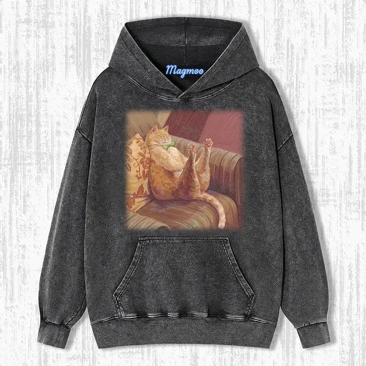 HANDSOME FAT CAT T-SHIRT-Magmoo