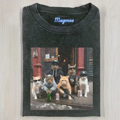 OUTLAW CAT T-SHIRT-Magmoo
