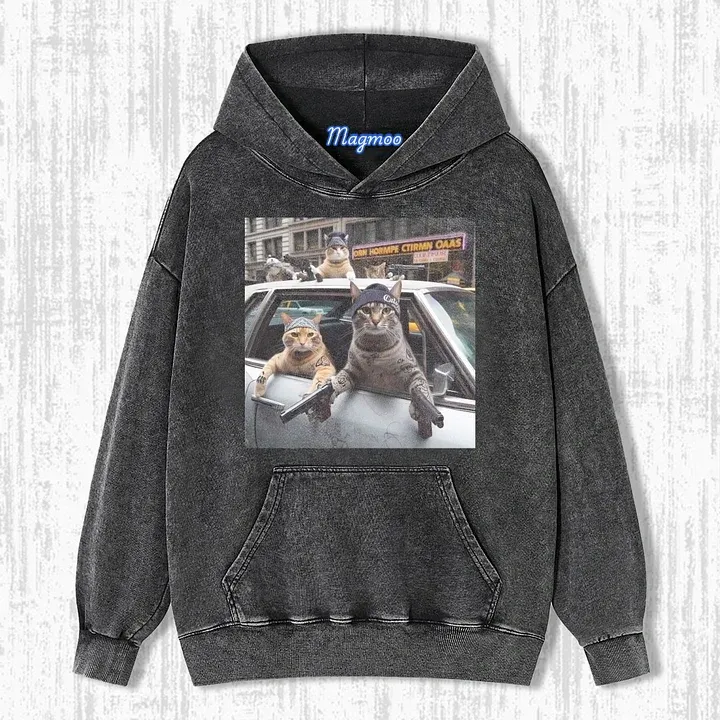 OUTLAW CAT T-SHIRT-Magmoo