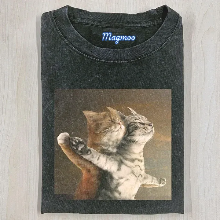WACKY CAT T-SHIRT-Magmoo
