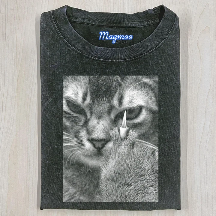 ANGRY CAT T-SHIRT-Magmoo