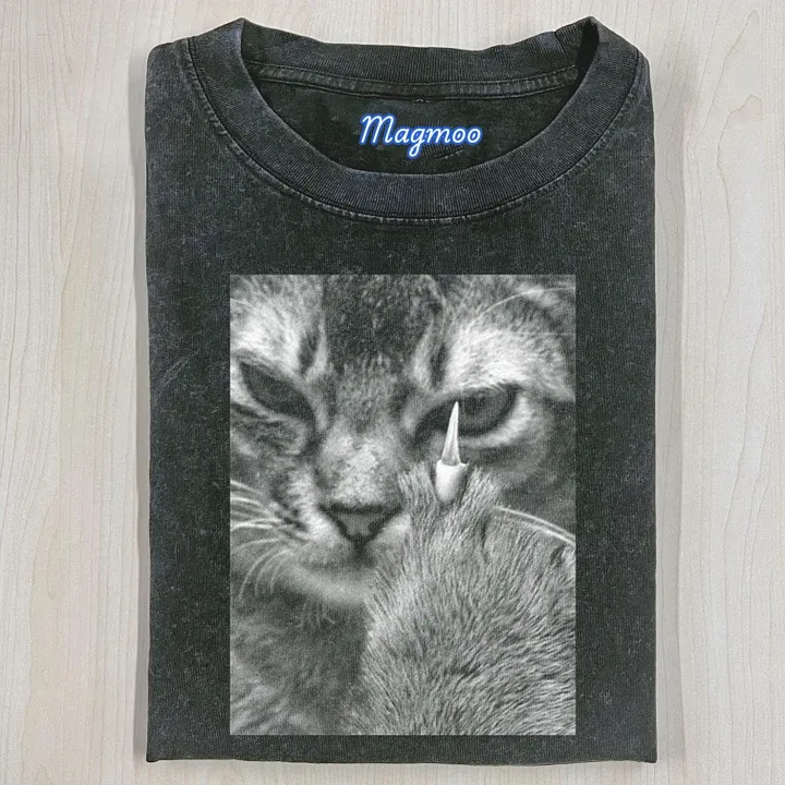 ANGRY CAT T-SHIRT-Magmoo