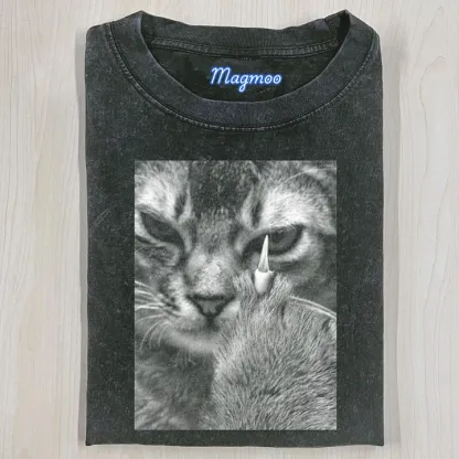 ANGRY CAT T-SHIRT-Magmoo