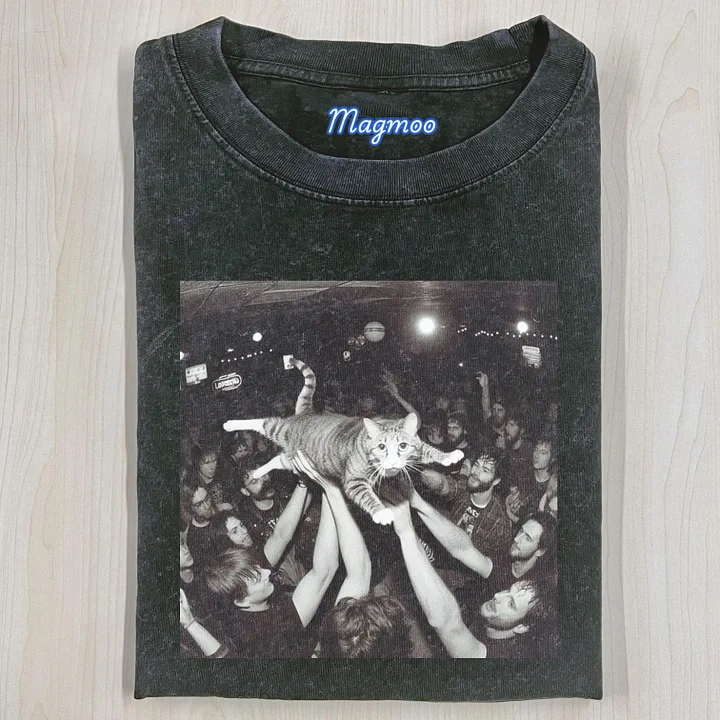 WACKY CAT T-SHIRT-Magmoo