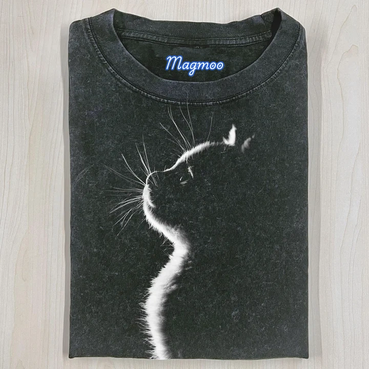 BACKLIT CAT T-SHIRT-Magmoo