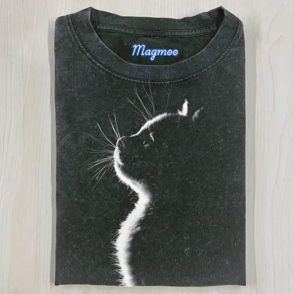 BACKLIT CAT T-SHIRT-Magmoo