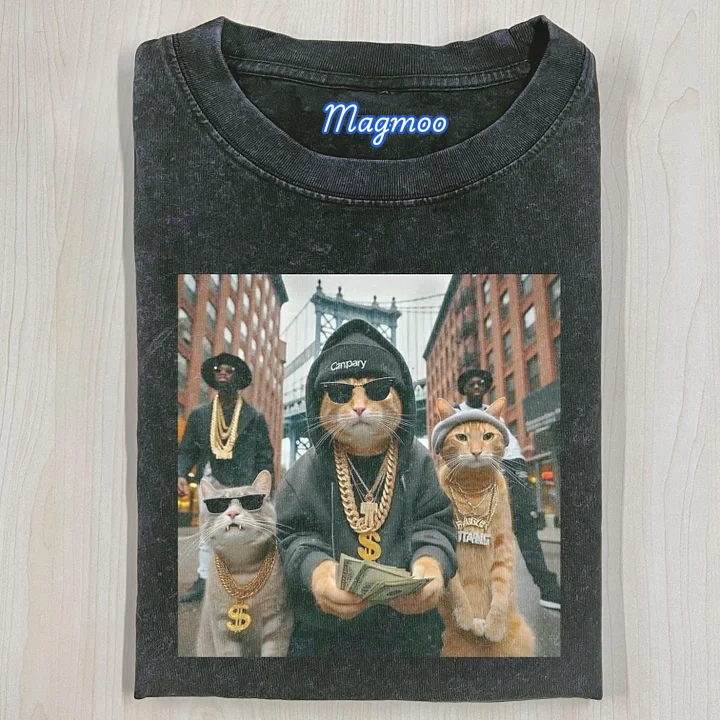 OUTLAW CAT T-SHIRT-Magmoo