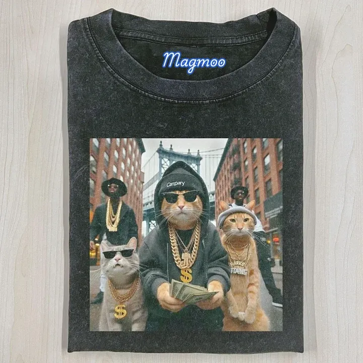 OUTLAW CAT T-SHIRT-Magmoo