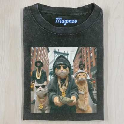 OUTLAW CAT T-SHIRT-Magmoo