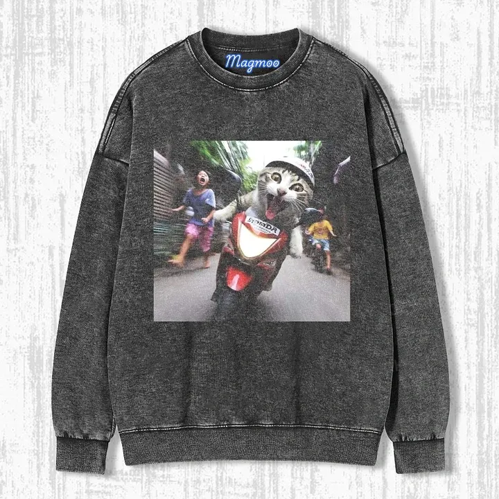 WACKY CAT T-SHIRT-Magmoo