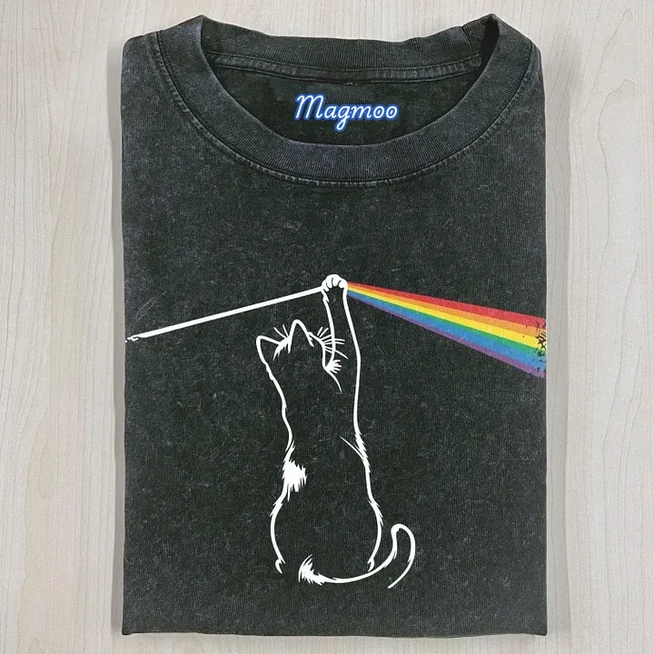 WACKY CAT T-SHIRT-Magmoo