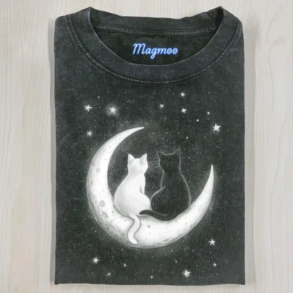 ROMANTIC CAT T-SHIRT-Magmoo