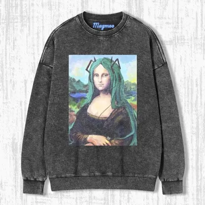 MONA LISA & HATSUNE MIKU T-SHIRT-Magmoo