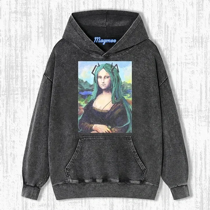 MONA LISA & HATSUNE MIKU T-SHIRT-Magmoo