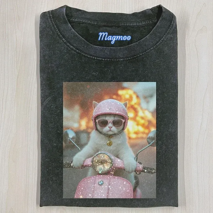 WACKY CAT T-SHIRT-Magmoo